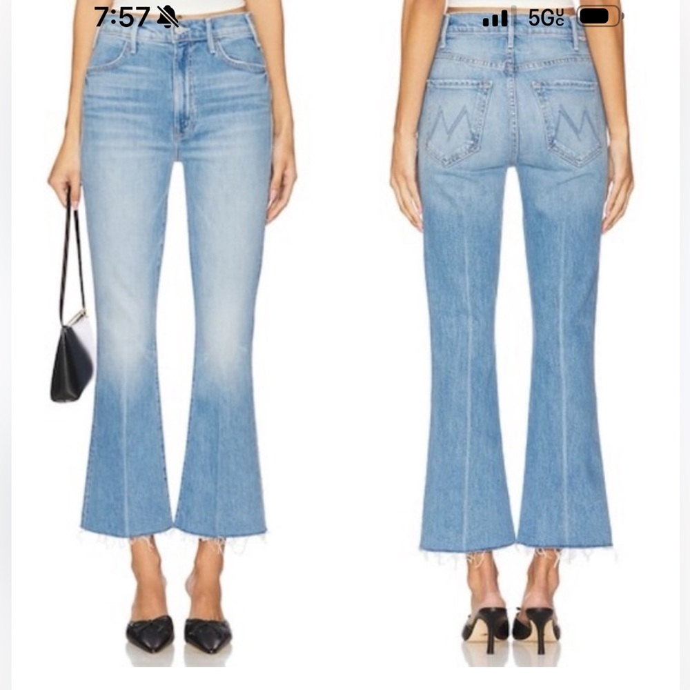 MOTHER THE HUSTLER ANKLE FRAY JEANS IN NO OFFENSE BUT… SIZE 26
